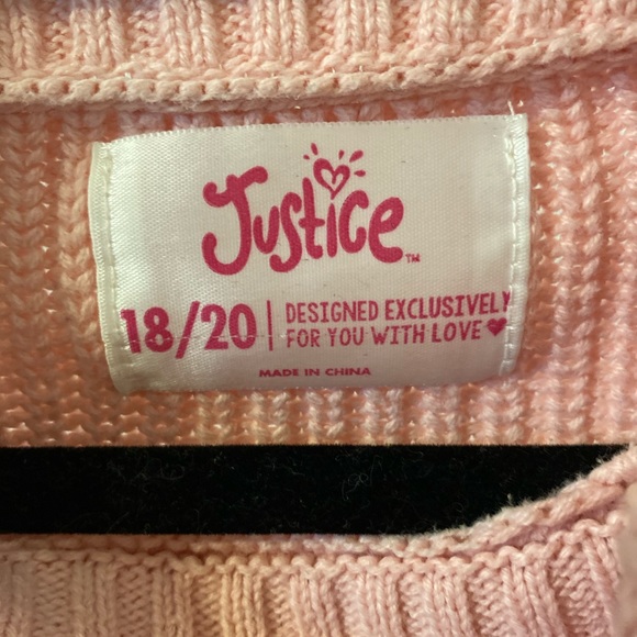 ✨💕JUSTICE💕✨ -Pink Turtle Neck - Picture 3 of 3
